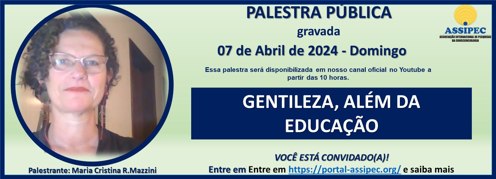 site PALESTRA Gentileza - Cris